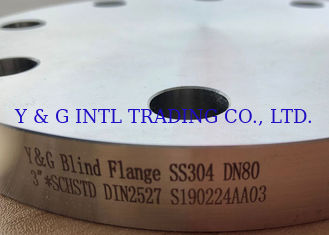 Flangia cieca dell'acciaio inossidabile di industriale SS304 SS316 per l'iso 9001 della costruzione